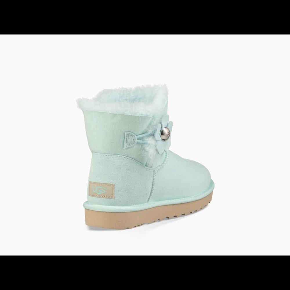 UGG MINI BAILEY BUTTON POPPY - Picture 3 of 7